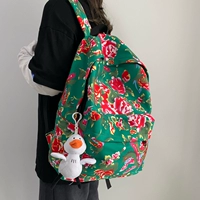 Большой зеленый цветок увеличивает белую утку