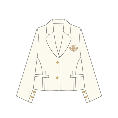 taobao agent [Qinhua Club] In the sample, the original JK uniform embroidered suit jacket likes to collect 丨 Chunze
