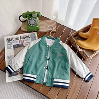 Xyf231003 Зеленое плечо бейсбольная куртка