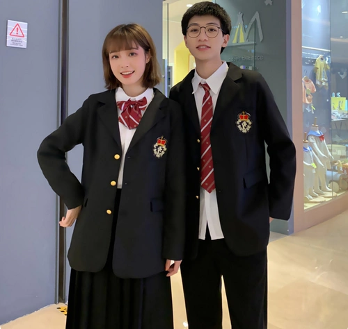 Куртка для школьников для влюбленных, костюм, форма, комплект, в корейском стиле