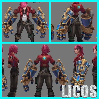 taobao agent [LJCOS] LOL League of Legends COS COS Double City Battle of Wei Dajia armor COSPLAY prop