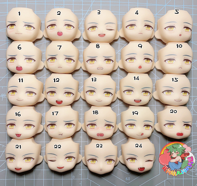 taobao agent [Himeru] Idol Fantasy Festival He Meilu GSC Water Sticker OB11 replace the face expression