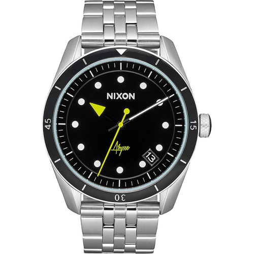 Зарубежные покупки Nixon x Abysse Bullet Nixon Watch Black Dive Date Dime Disee Steel Bands Quartz Watch