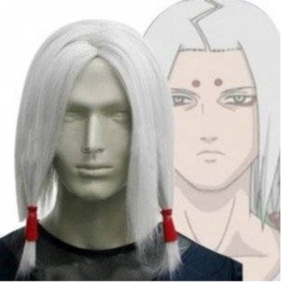 taobao agent Cosplay wig Naruto Jun Malu Lightning silver -gray shape wig