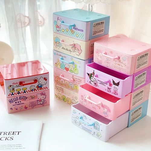 Новый мультфильм INS Wind Desktop Box Box Dining Brawer Box Box Jewelry Jewelry Box Superposition Superposition