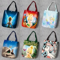 Сумка для покупок холст, Tinker Bell Wonferve Fairy Fairy Siaofei Сумочка сумка для плеча