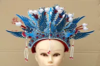 Новая невеста Feng Guan Hat xiuhe Clothing Sanfeng Crown Dance Headwear, Fire Yangge Hat Feng Crown Xiye