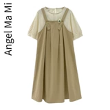 Летняя одежда для матери и ребенка для беременных, комплект, платье, футболка