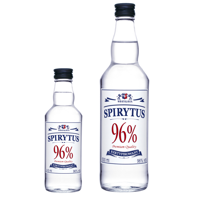 96度波兰生命之水伏特加Spirytus烈酒洋酒正品进口商直营一大一小