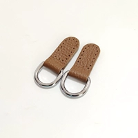 Коричневая личиница кожа+серебряное кольцо 2 2 кольцо 2