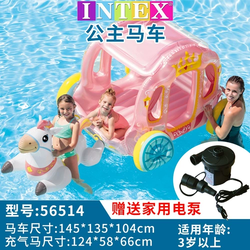 INTEX Водный плавательный круг для взрослых, надувная игрушка, фламинго, увеличенная толщина, единорог