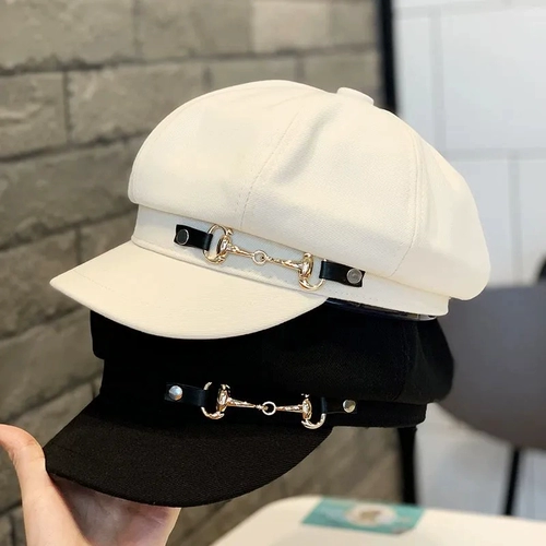 Высококлассный ретро белый берет, японская кепка, демисезонная универсальная шапка, популярно в интернете, в корейском стиле