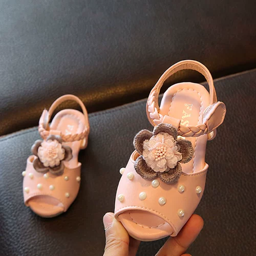Летние нескользящие милые сандалии для девочек для принцессы, 1-3 лет, 2022, мягкая подошва