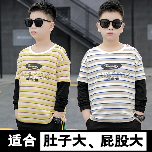 Летняя одежда, весенний хлопковый приятный телу лонгслив, подходит для подростков, 12-15 лет