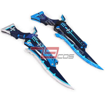 taobao agent 79COS El Light Lushel Disaster Demon Demon Double Knife COSPLAY Boutique game handmade props 2724