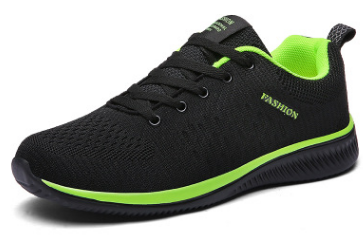 9088 black green men's shoes