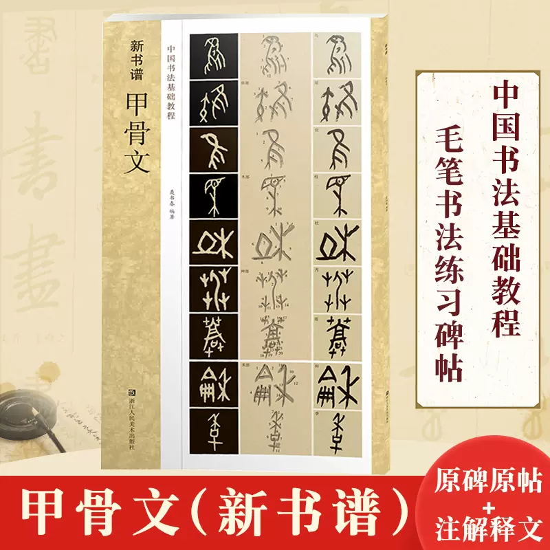 正版如何写甲骨文古代文字練習帳汉字学习练习书法自学中国古代文化