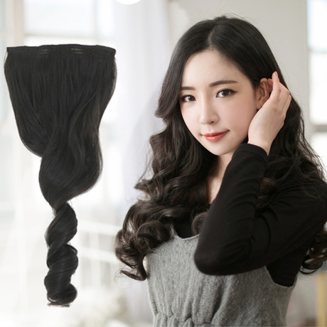 真发发片加厚100%真人发卷接发片假发片无痕接发一片式隐形纳米