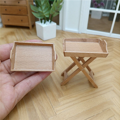 taobao agent Brave shelves coffee table table pallet 12 points OB11bjd doll house use micro -shrinkage scene model decoration