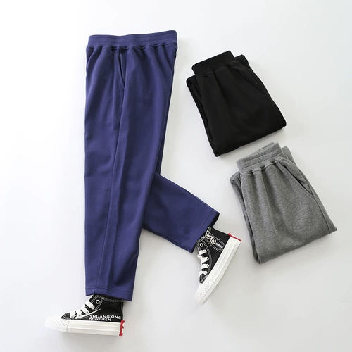 Детские штаны для школьников, форма для мальчиков, свободный крой