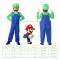 Halloween Super Mario trình diễn trang phục cosplay người lớn trẻ em Mario tập đi sân khấu biểu diễn cha mẹ-con 