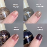 Купить 2 Получить 1 двухместный чистый лак для ногтей, не разрывает и не удаляйте запеченный поляризованный темперамент и белый супер блеск большие блестки