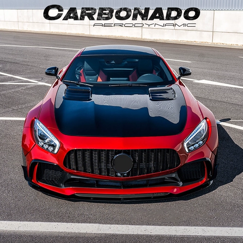 Carbonado Mercedes -Benz AMG GT Предварительная конструкция модификация передних стержней из углеродного волокна передняя юбка заднее бампер крыло хвоста