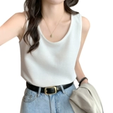 Майка топ, пиджак классического кроя, свободный крой, французский стиль