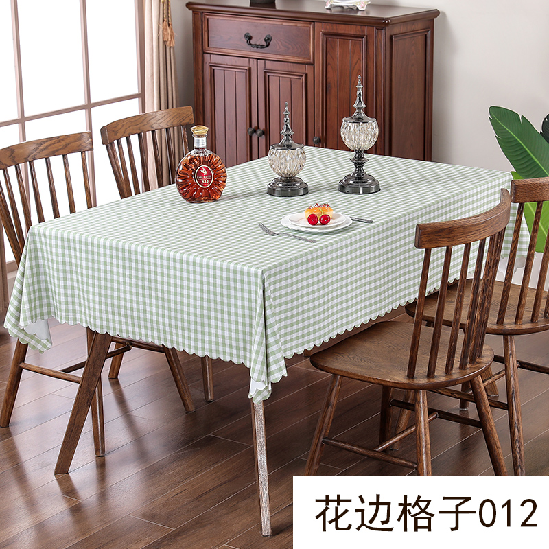 tablecloth pvc waterproof, oil-proof and scald-proof disposable coffee table table mat picnic table cloth desk ins wind student plaid cloth