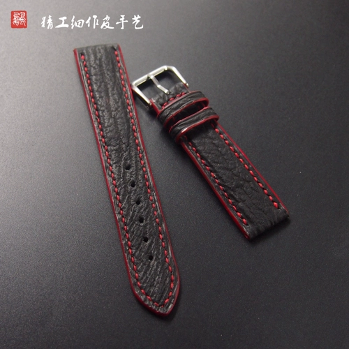 Индивидуальная акула ручной работы, ретро черный сиреневый ремешок для часов для отдыха, делается под заказ, из натуральной кожи