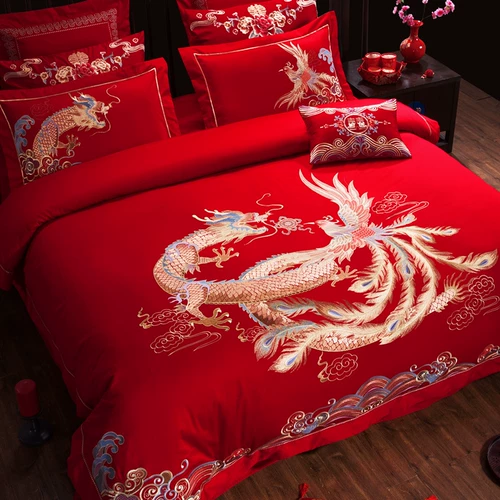 Комплект, красный хлопковый чай улун Да Хун Пао, покрывало для домашнего использования, 4 предмета, полный комплект