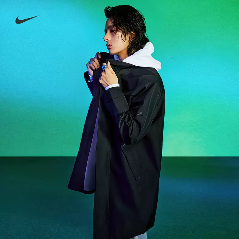 Nike耐克官方男子梭织外套冬机能风宽松耐克大勾防泼水叠搭FD2870-Taobao