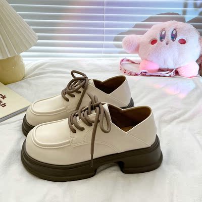 taobao agent White universal footwear platform English style, 2022, autumn, trend of season, British style