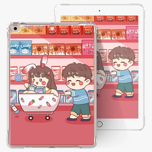 IPadair3 защитная обложка 2019 iPad Apple 9.7 Tablet 2018 Mitue Cartoon Mini5/4 Подушка безопасности Ant -Drop Air2 Ultra -Thin Transparent Mini2/3TPU Shell Pro10.5 Задняя оболочка 1