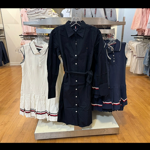 Tommy hilfiger, рубашка, платье, модная хлопковая куртка