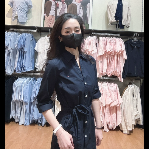 Tommy hilfiger, рубашка, платье, модная хлопковая куртка