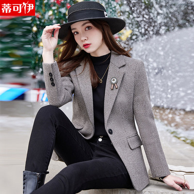 taobao agent Autumn classic suit jacket, advanced top, 2022 collection, city style, suitable for teen, high-quality style