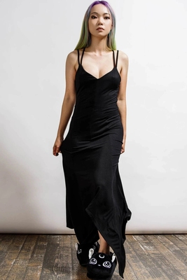taobao agent Love material manufacturing · killstar Gothic dark punk camisole latter hollow loose nightdress dress