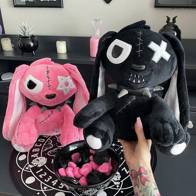 taobao agent Killstar genuine Gothic black pink mines rabbit doll plush doll violent bear gift