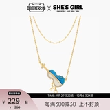 Shesgirl Meow Star концерт микро-инкрустация скрипка нота кисточка через плечо декоративная цепочка ожерелье