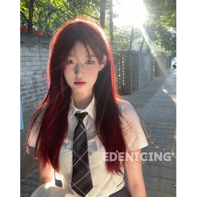 taobao agent Red helmet, Lolita style, internet celebrity