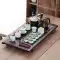 bàn trà điện bantradaovn Mới cao cấp gỗ mun gỗ nguyên khối Kung Fu Bộ trà hoàn toàn tự động 1 đáy khay trà nước cho văn phòng tại nhà ban tra dien thong minh Bàn trà điện