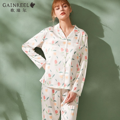 taobao agent Autumn soft breathable pijama, long sleeve