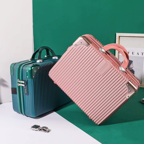 Ретро портативный чемодан, портативная коробка для путешествий, система хранения, косметичка, 16 дюймов, 14 дюймов