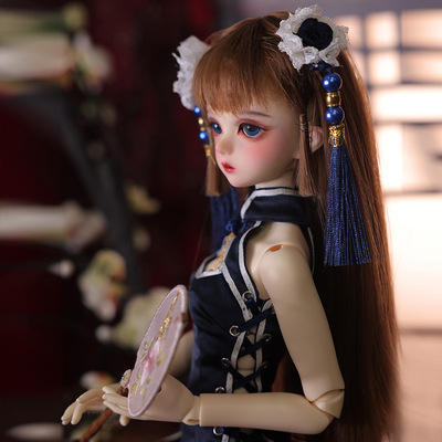 taobao agent BJD doll 4 points SD puppet Wei Wei'an to improve cheongsam can move makeup and replace the original authentic spot Crobi