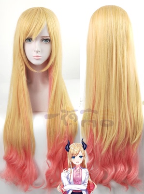 taobao agent Ten Night Fables Hololive, the more monthly clever can be mixed -colored gradient cos wig custom customization