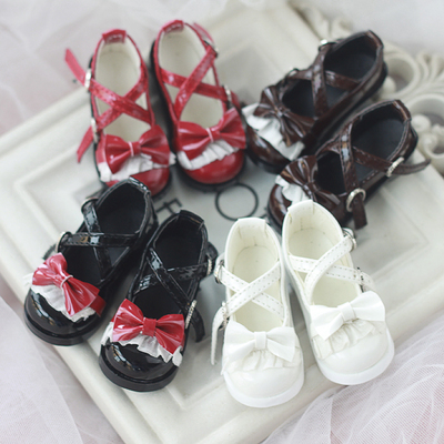 taobao agent BJD shoes leather shoes 4 points 1/4mdd giant baby BJD princess shoes lolita shoes 4 color optional free shipping