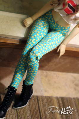 taobao agent [Flower Ling] 1/3 1/4bjd leggings Bill -to -spring and summer thin leggings tight pants are colorful