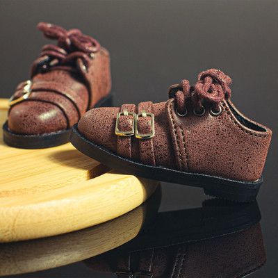 taobao agent FMD retro British 4 -point brown leather shoes BJD baby shoes dual buckle strap suits suits spot SH04210302