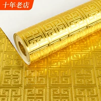 Обои из золотой золотой фольги ktv мигает потолок гостиной Новые обои в стиле китайского стиля